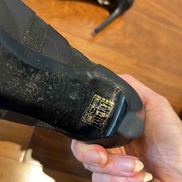 Balenciaga black leather ankle boots size 39.5 - Picture 6 of 7